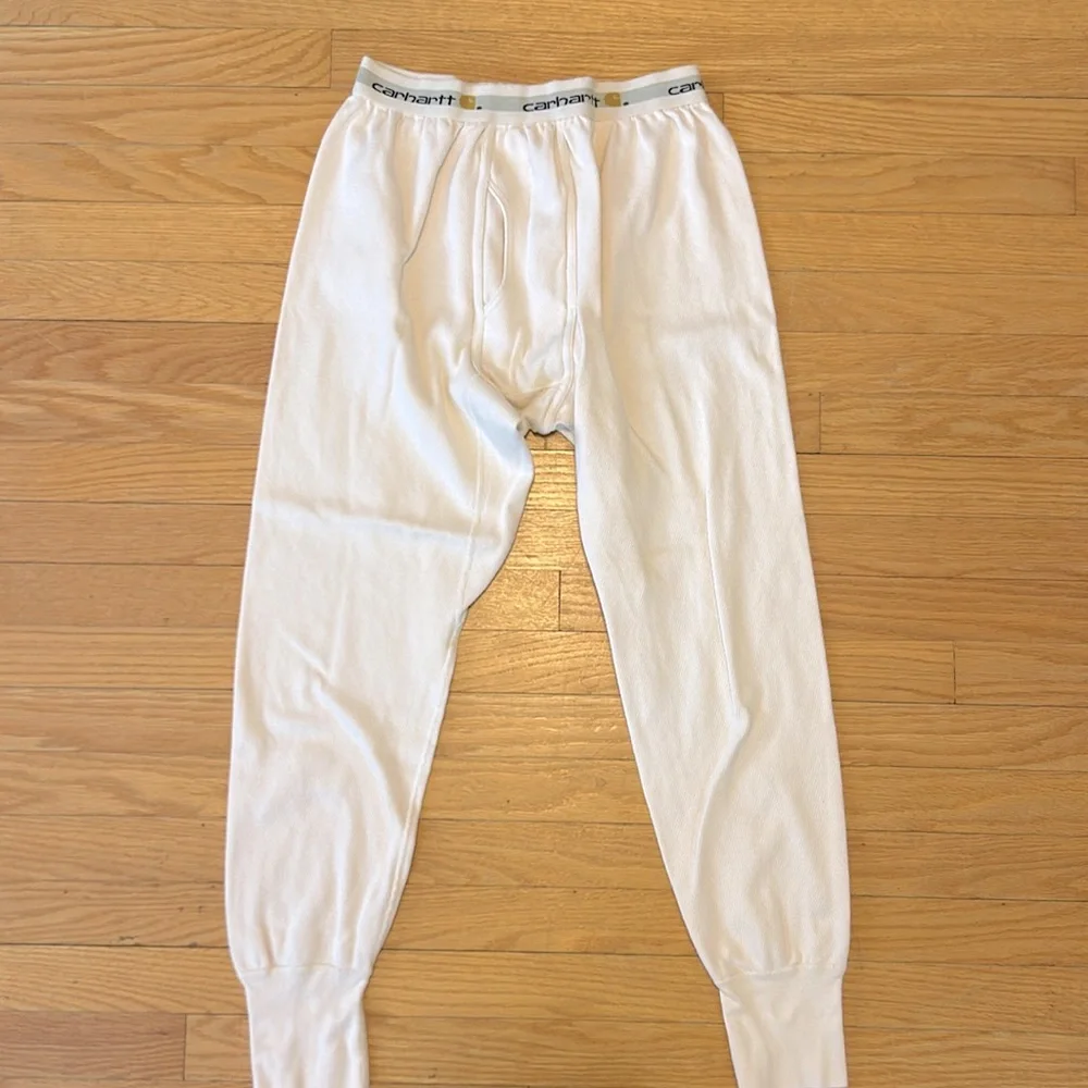Men’s Carhartt Force Thermal Long John’s. Size Large. Very Warm. Off White. - Picture 1 of 4
